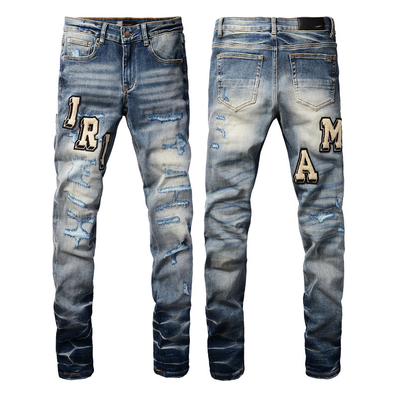 AMIRI Destroyed Slim Jeans – Distressed Denim