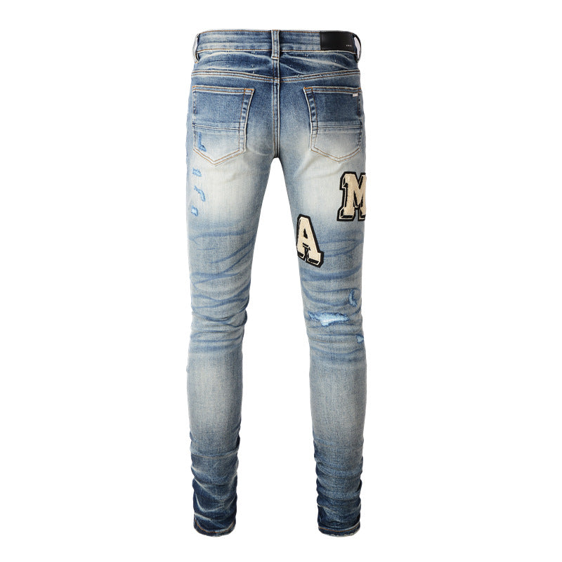 AMIRI Destroyed Slim Jeans – Distressed Denim