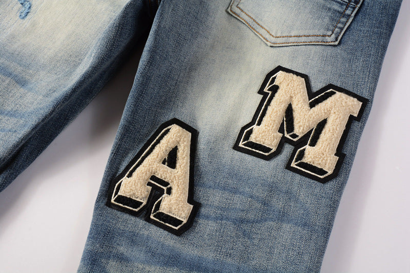 AMIRI Destroyed Slim Jeans – Distressed Denim