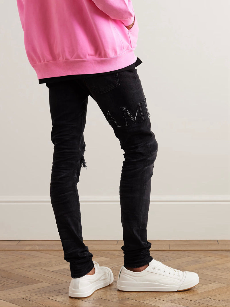 AMIRI Destroyed Slim Jeans – Distressed Denim