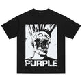 Purple Brand Black Logo T-Shirt