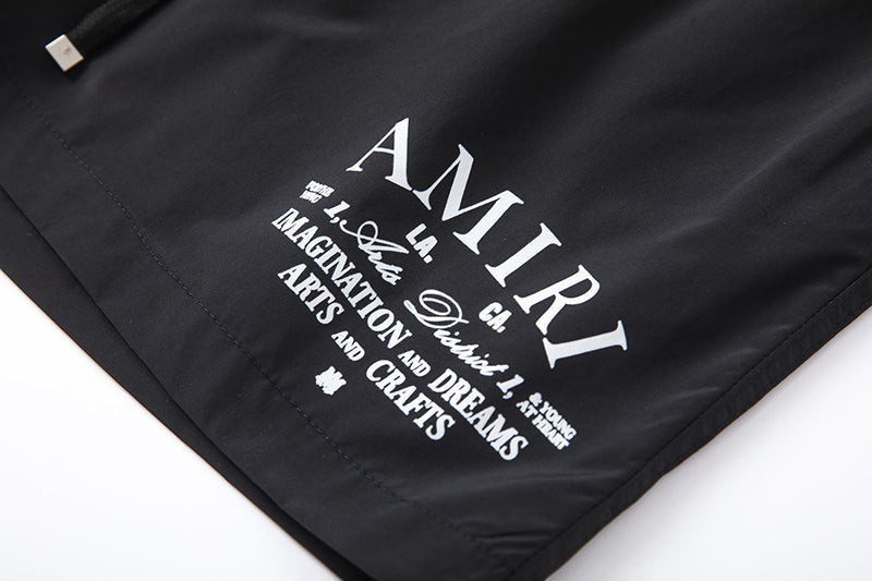 AMIRI Logo-Print Swim Shorts – 100% Polyester