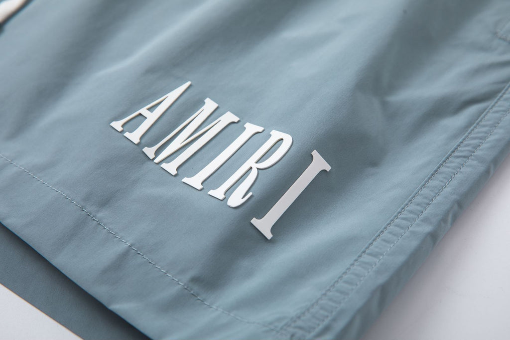 AMIRI Logo-Print Swim Shorts