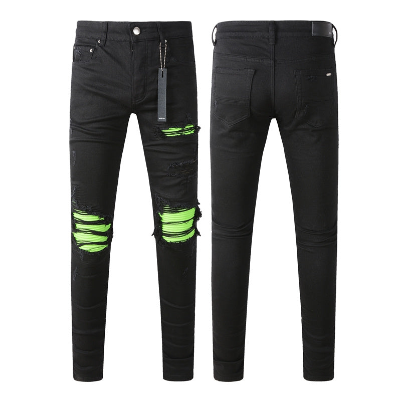 AMIRI Slim Fit Distressed Jeans – Full Length Denim