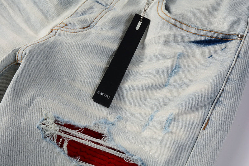 AMIRI Slim Fit Distressed Jeans – Full Length Denim