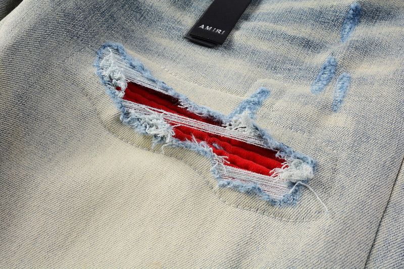 AMIRI Slim Fit Distressed Jeans – Full Length Denim