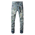 Purple Brand Jeans #9072 | Skinny Fit Scratched Denim