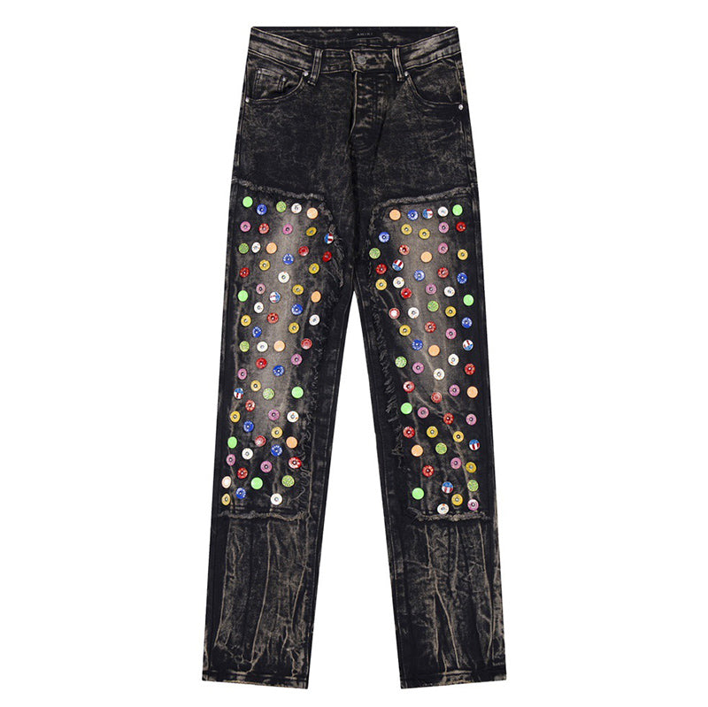 AMIRI Slim Jeans #H502 – Distressed Cotton Denim