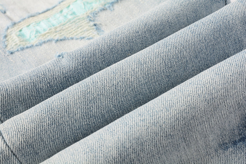 AMIRI Slim Jeans #8901 – Distressed Cotton Denim