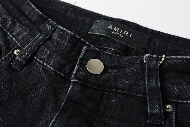 AMIRI Slim Fit Distressed Jeans – Full Length Denim