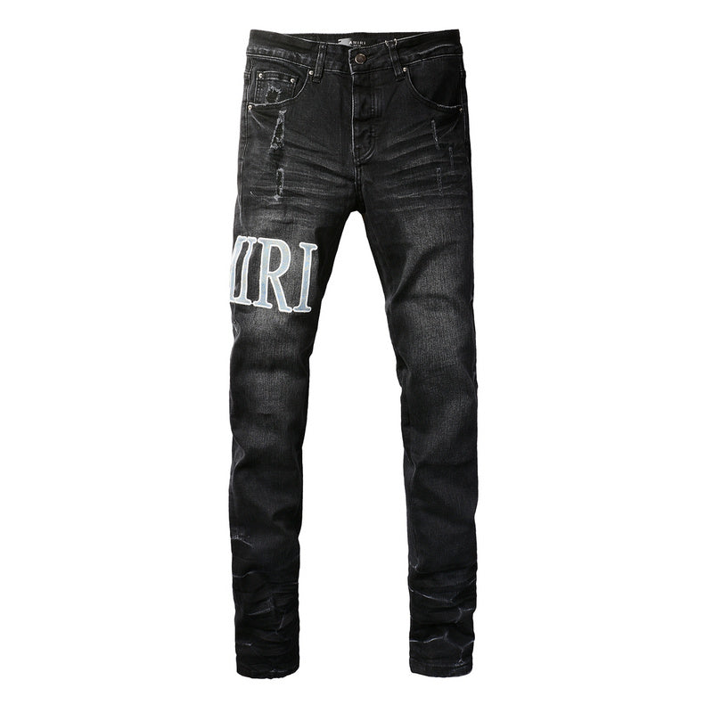 AMIRI Slim Fit Distressed Jeans – Full Length Denim