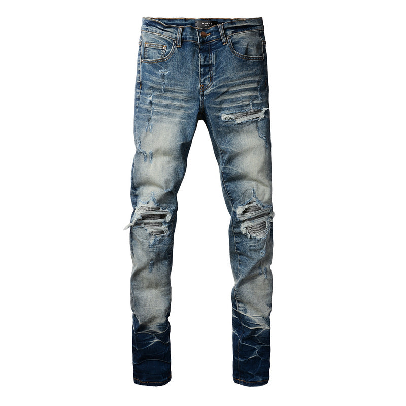 AMIRI Slim Fit Distressed Jeans – Full Length Denim