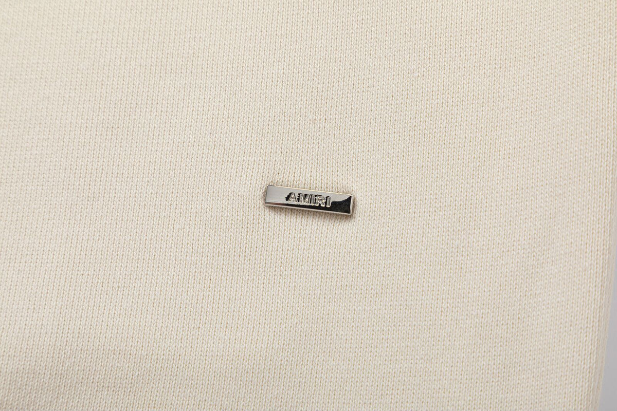 AMIRI Staggered Logo Patches Cotton Hoodie