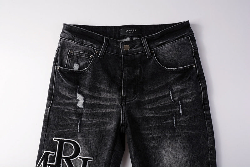 AMIRI Slim Fit Distressed Jeans – Full Length Denim