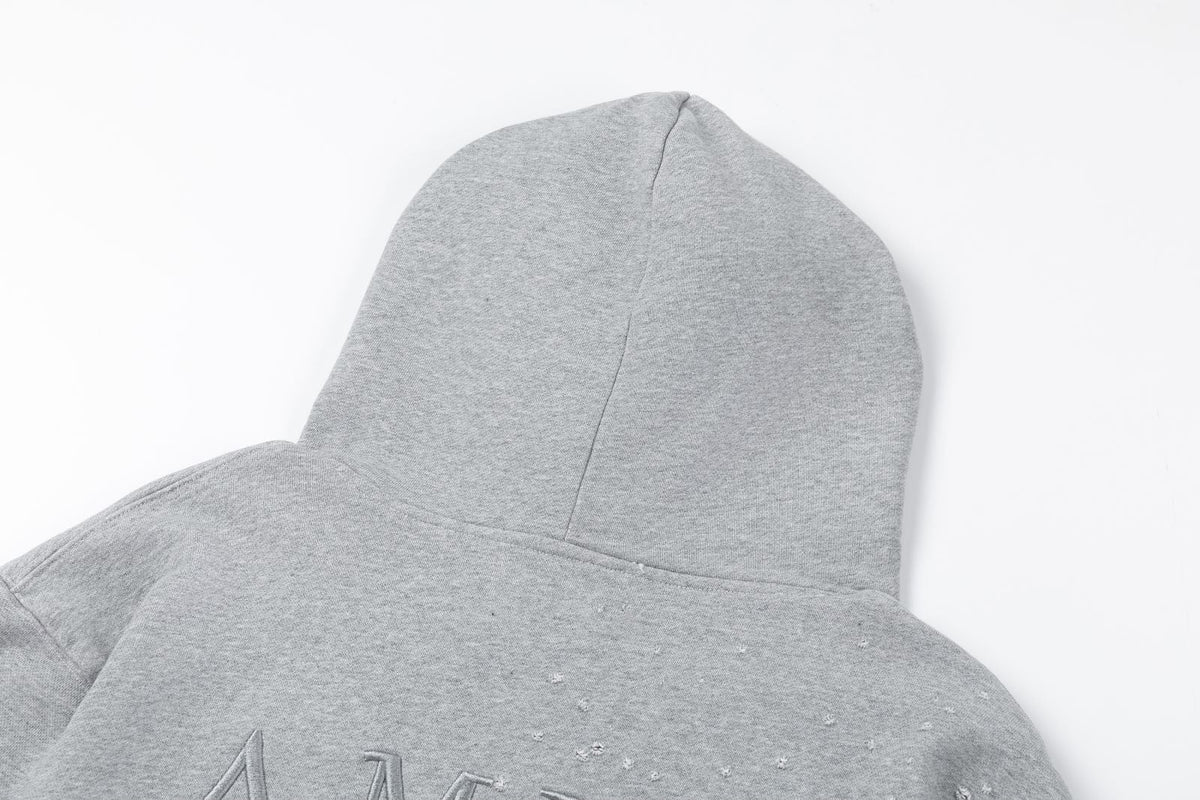 AMIRI MA Shotgun Embroidered Cotton Hoodie