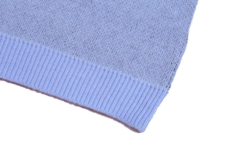 AMIRI PREEMO Logo Knitted Sweater – Blue