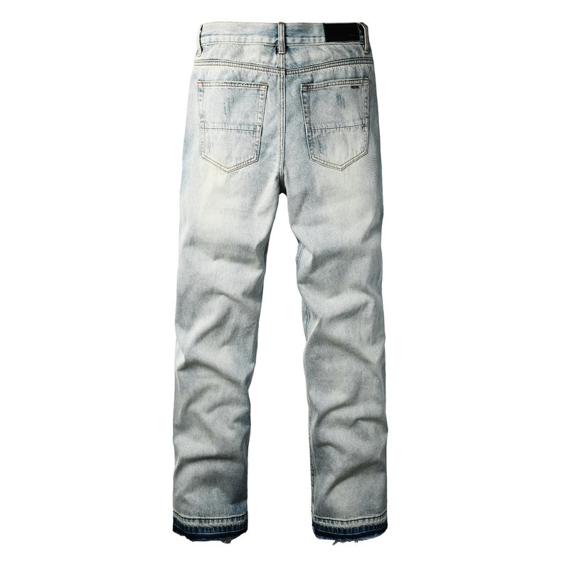 AMIRI Slim Fit Distressed Jeans – Full Length Denim