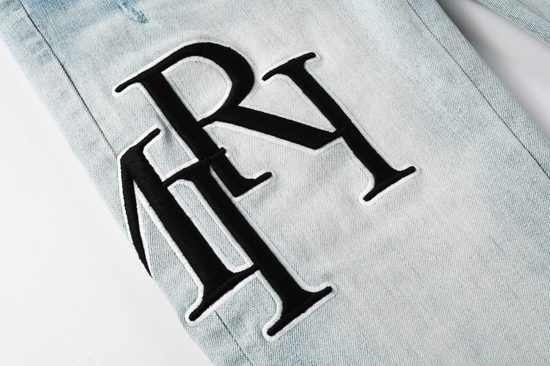 AMIRI Slim Fit Distressed Jeans – Full Length Denim