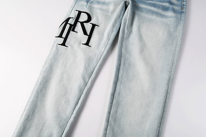 AMIRI Slim Fit Distressed Jeans – Full Length Denim