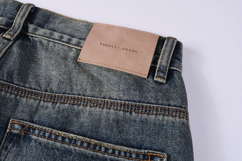 Purple Brand Jeans #9120 – Light Blue Distressed Straight Leg