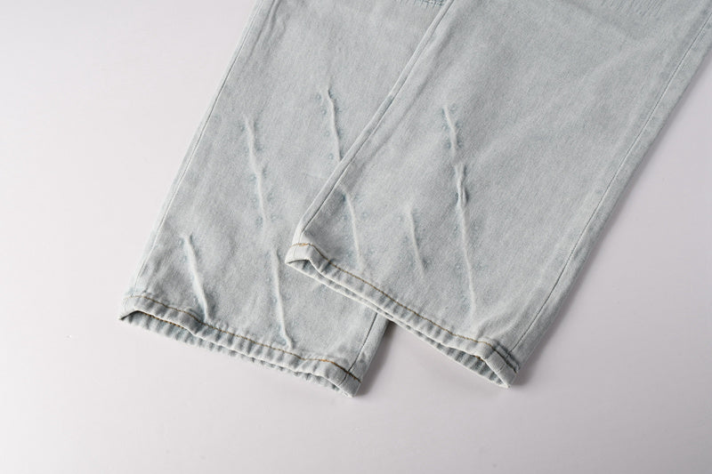 AMIRI Straight Leg Distressed Jeans #8916