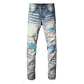 AMIRI Skinny Fit Jeans – Logo Patch Denim