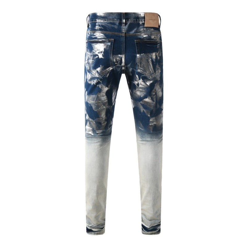 Purple Brand Crystal Diamond Skinny Jeans #PU9134