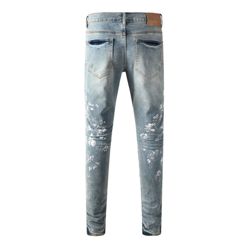 Purple Brand Crystal Diamond Skinny Jeans #PU9136