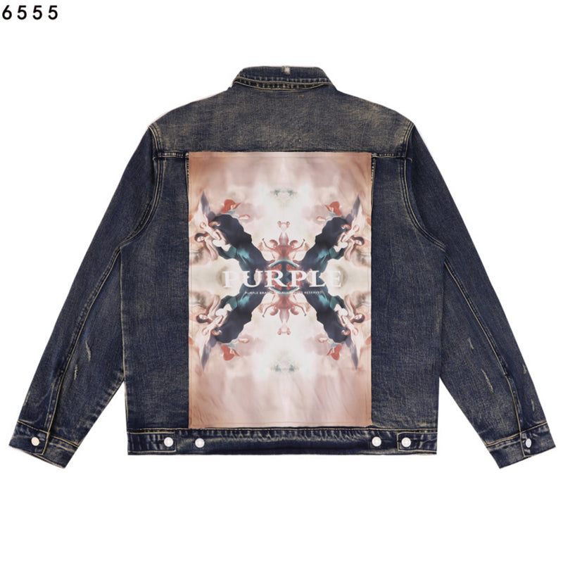 PURPLE BRAND x Denim Tears Co-Branded Denim Jacket #PU6555