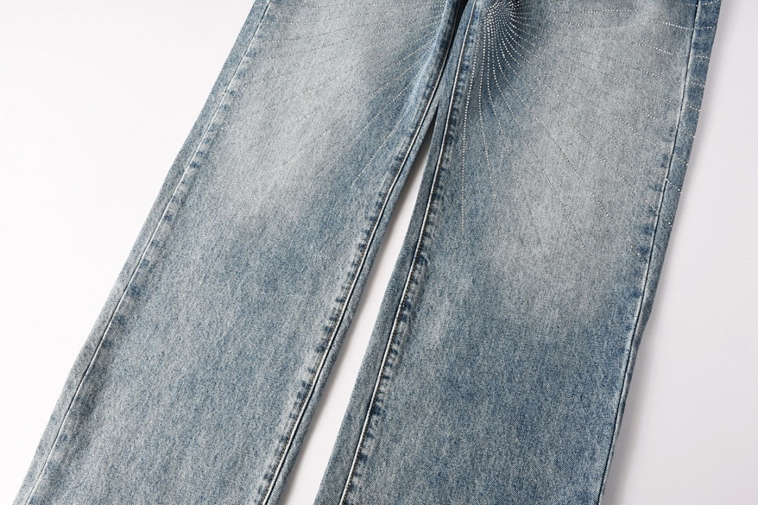Purple Brand Skinny Jeans #9138 – Destroyed Crystal Diamond Denim
