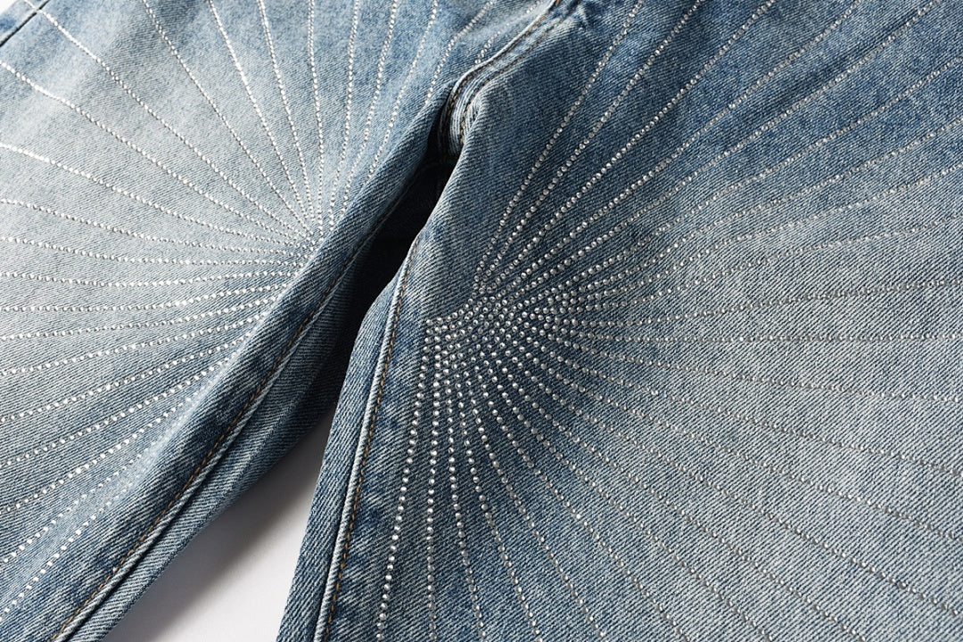 Purple Brand Skinny Jeans #9138 – Destroyed Crystal Diamond Denim