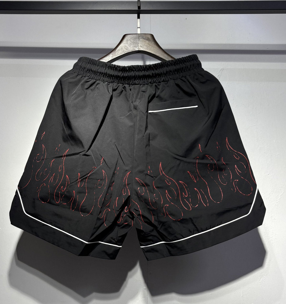 AMIRI Straight-Leg Printed Silk-Twill Drawstring Shorts