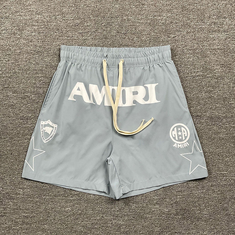 AMIRI Logo-Print Swim Shorts