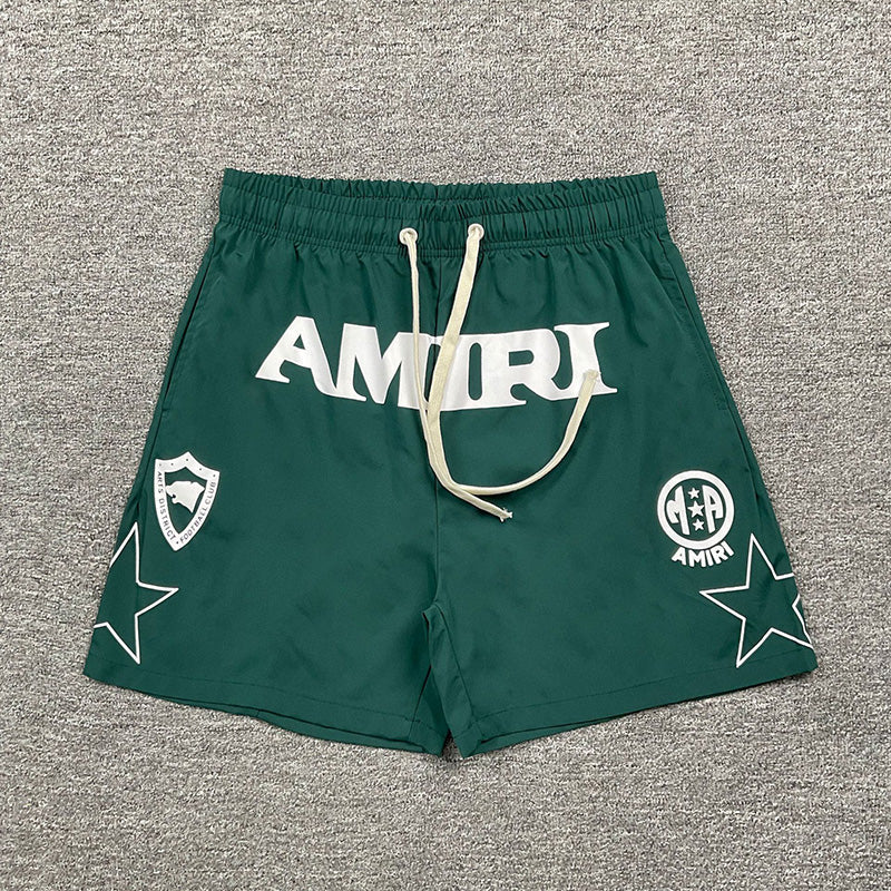 AMIRI Logo-Print Swim Shorts