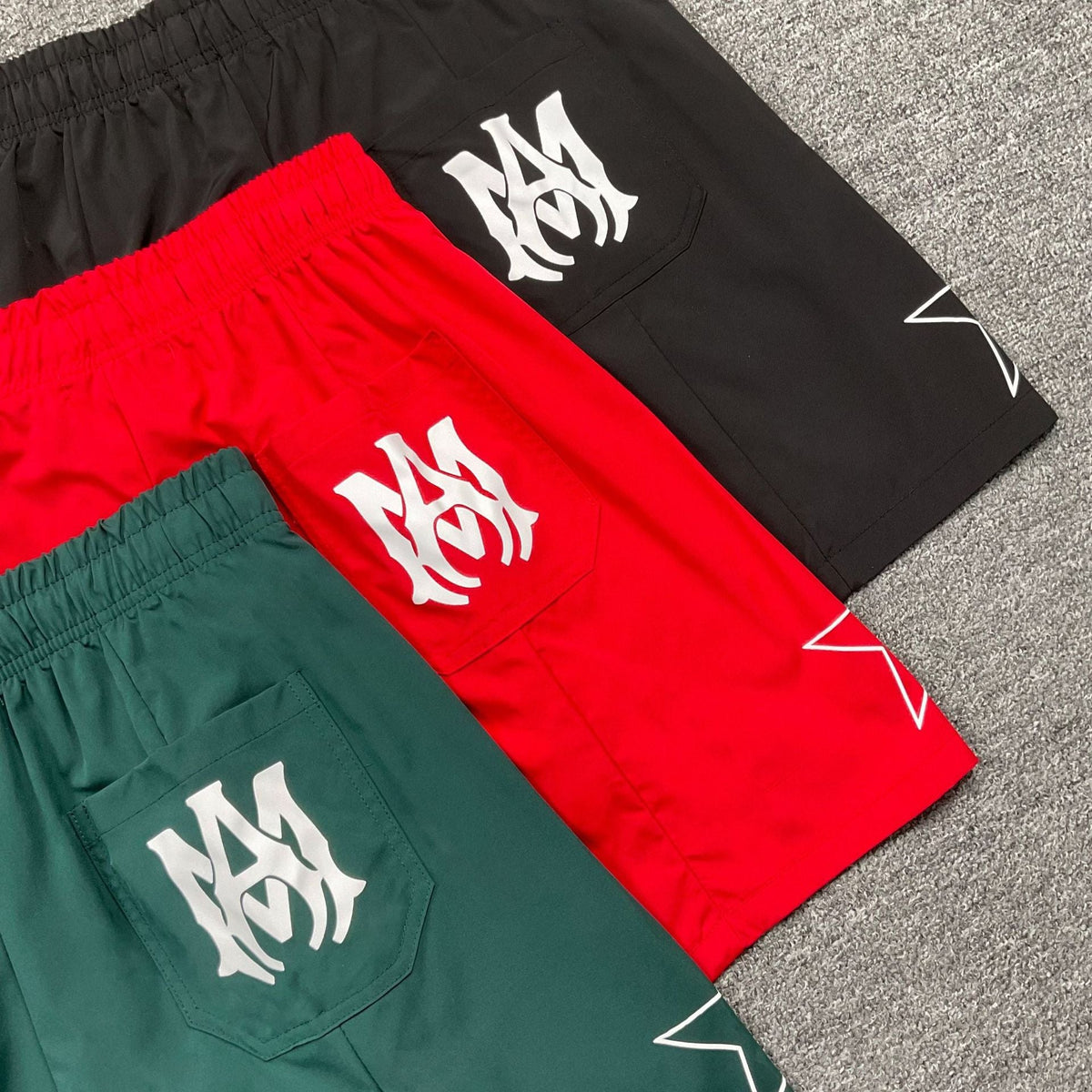 AMIRI Logo-Print Swim Shorts
