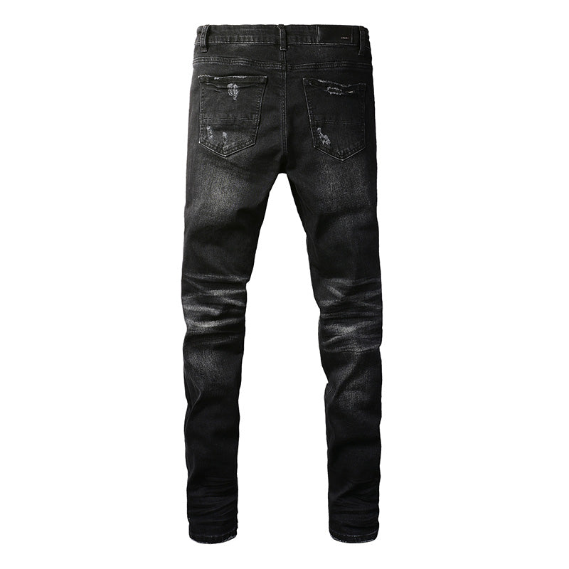 AMIRI Slim Fit Distressed Jeans – Full Length Denim