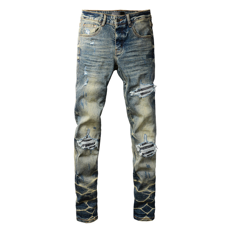 AMIRI Slim Fit Distressed Jeans – Full Length Denim
