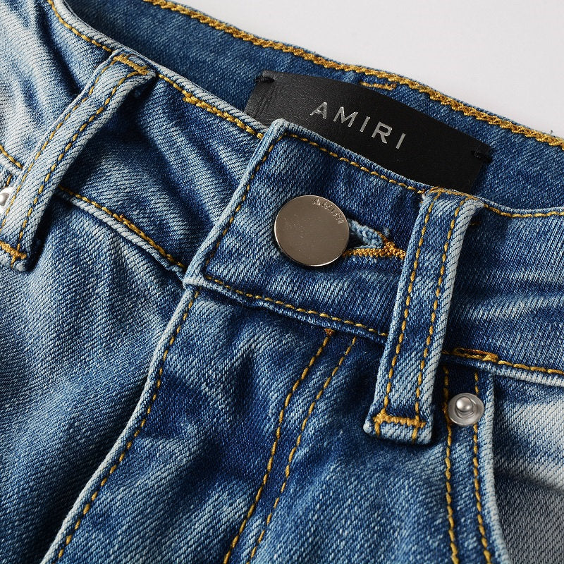 AMIRI Slim Fit Distressed Jeans #6597