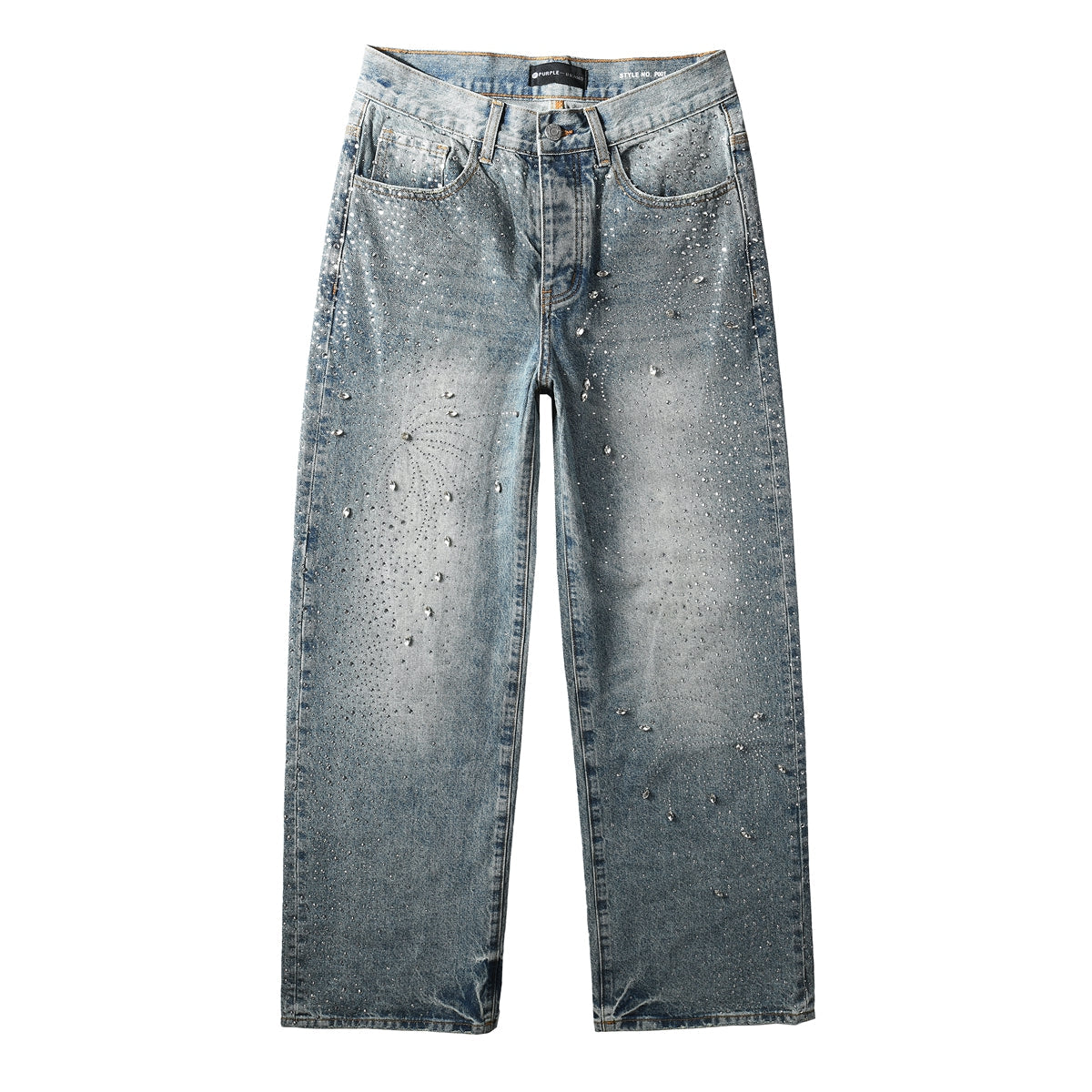 Purple Brand Crystal Diamond Skinny Jeans #9129