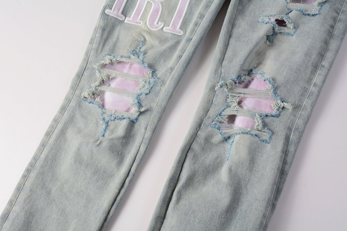 AMIRI Slim Fit Distressed Jeans – Full Length Denim