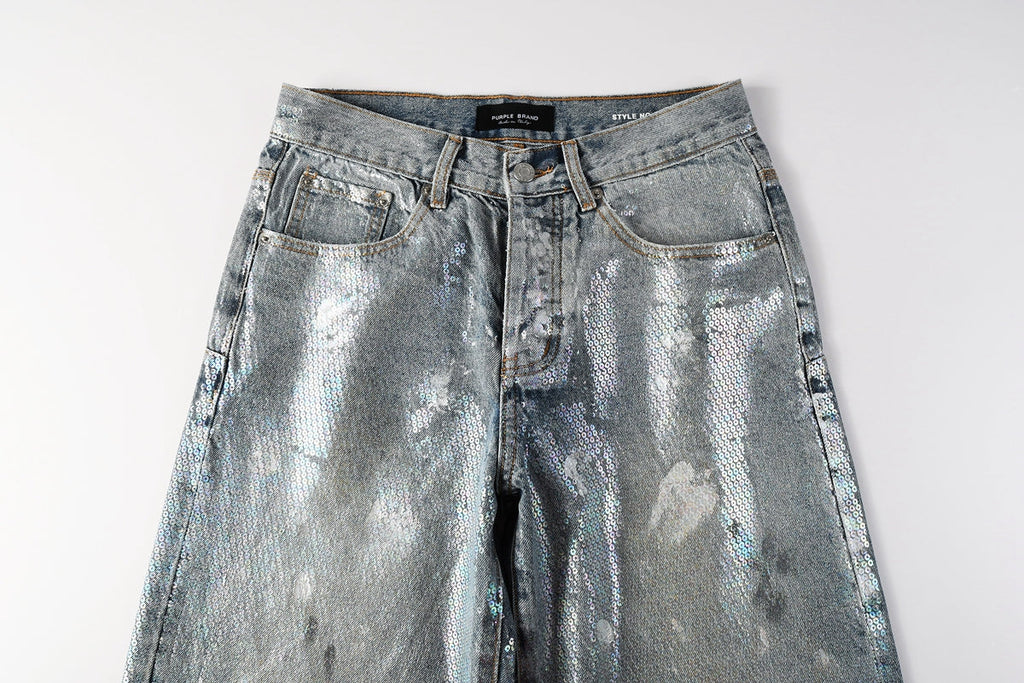 Purple Brand Crystal Diamond Skinny Jeans #PU108