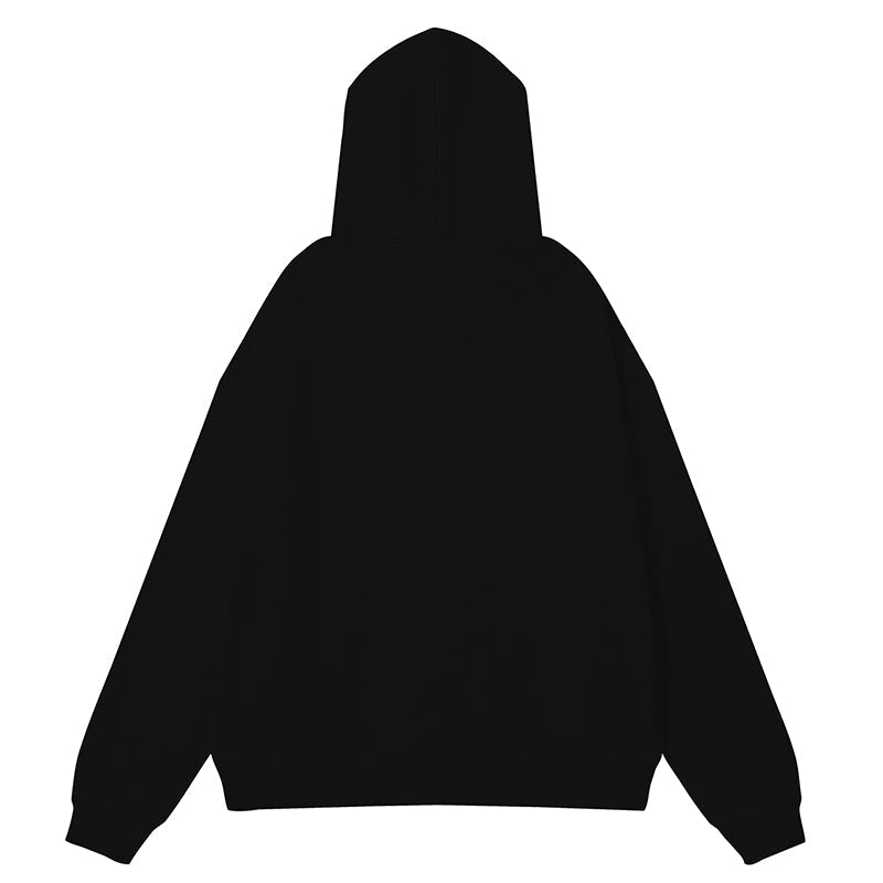 Purple Brand Logo Pattern Hoodie