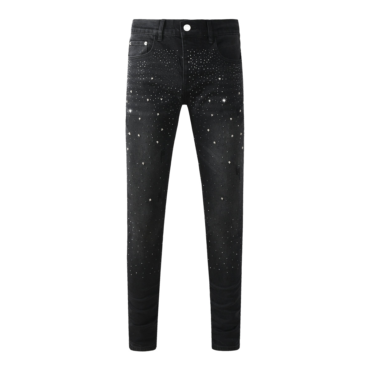 Purple Brand Crystal Diamond Skinny Jeans #9130