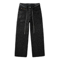 Purple Brand Crystal Diamond Skinny Jeans #9128