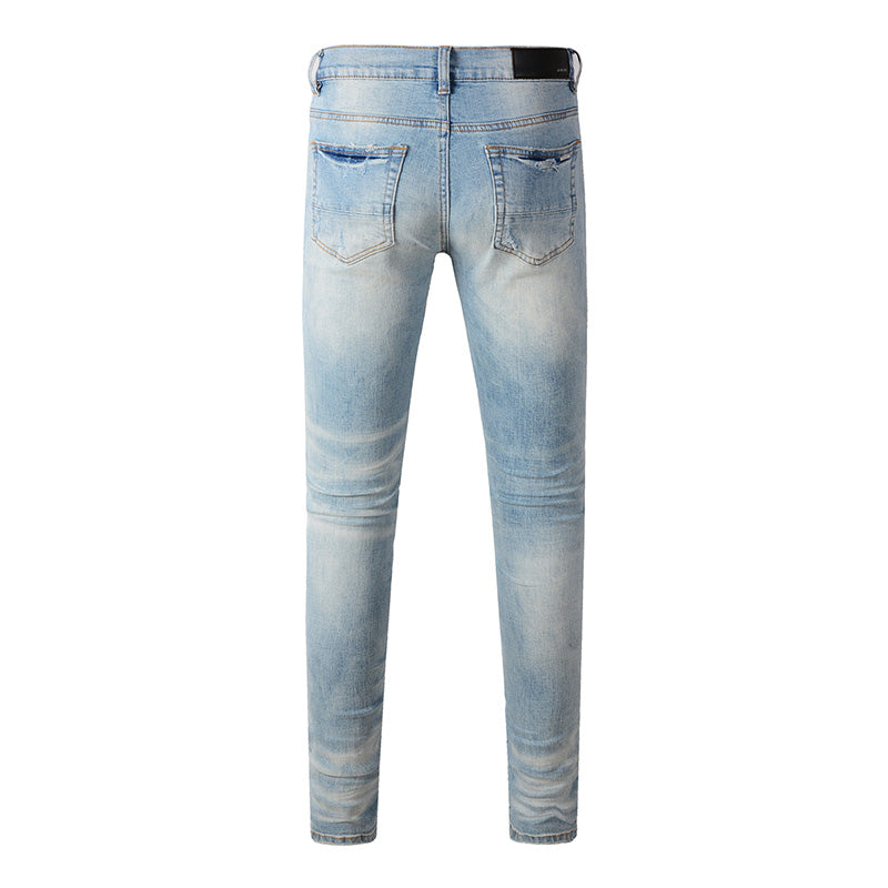 AMIRI Slim Fit Distressed Jeans – Full Length Denim