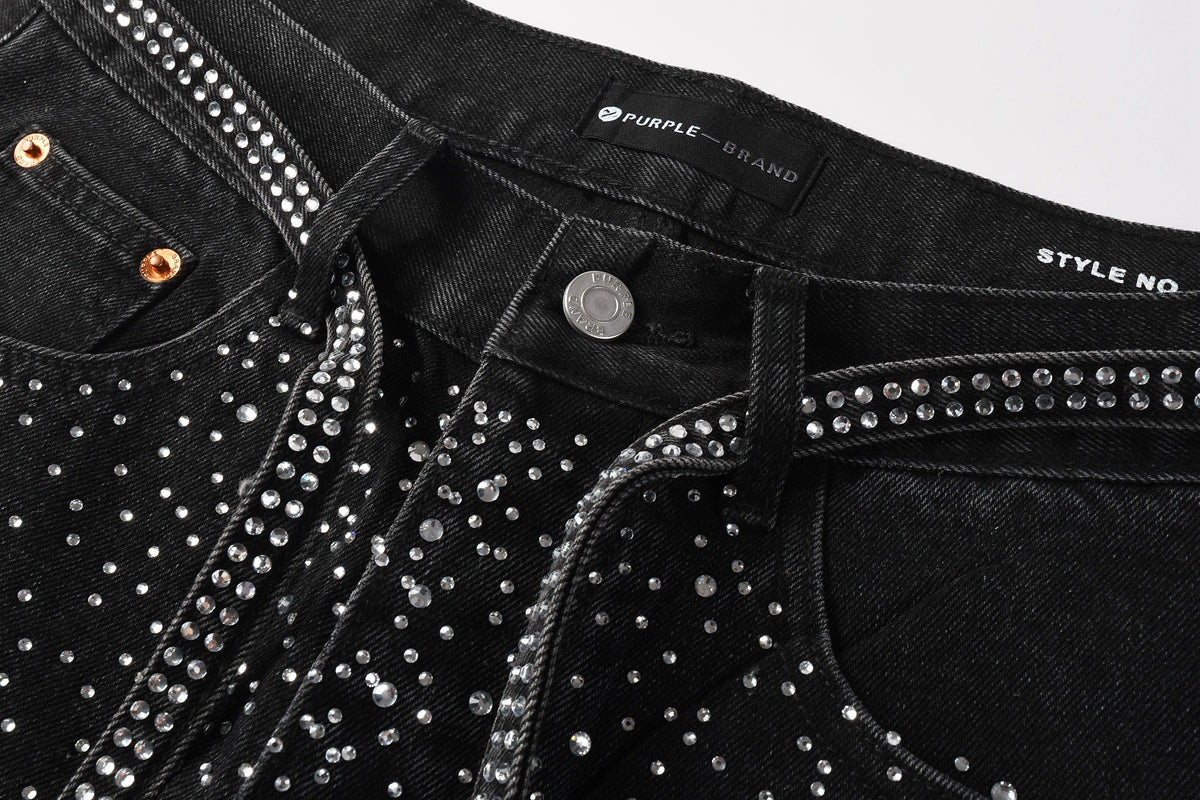 Purple Brand Crystal Diamond Skinny Jeans #9128