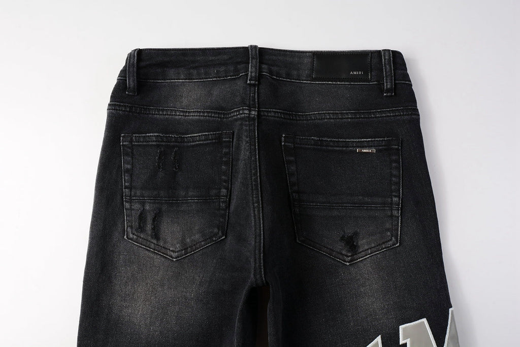 AMIRI Slim Fit Distressed Jeans – Full Length Denim