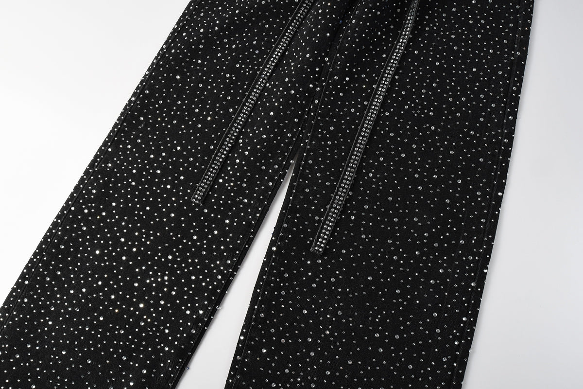 Purple Brand Crystal Diamond Skinny Jeans #9128